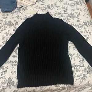 Black knit sweater